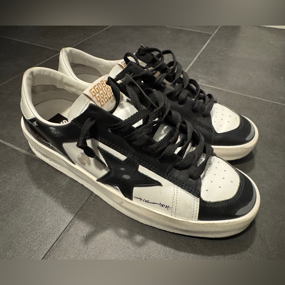 Golden Goose Black and White Men's Sneakers